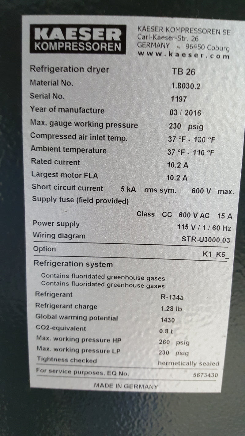 Kaeser Air Compressor