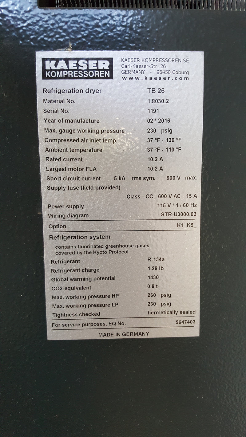 Kaeser Air Compressor