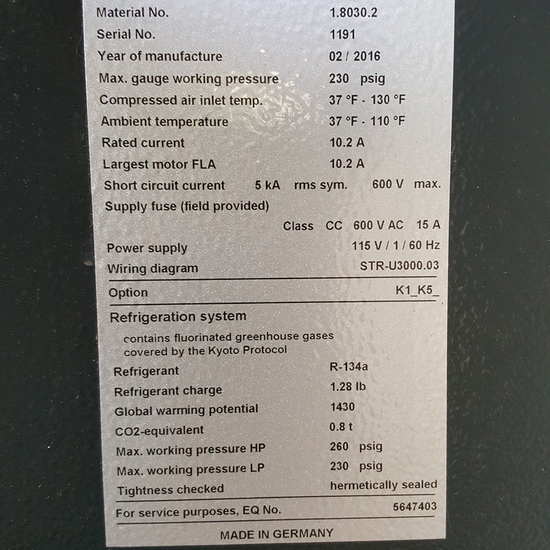 Kaeser Air Compressor