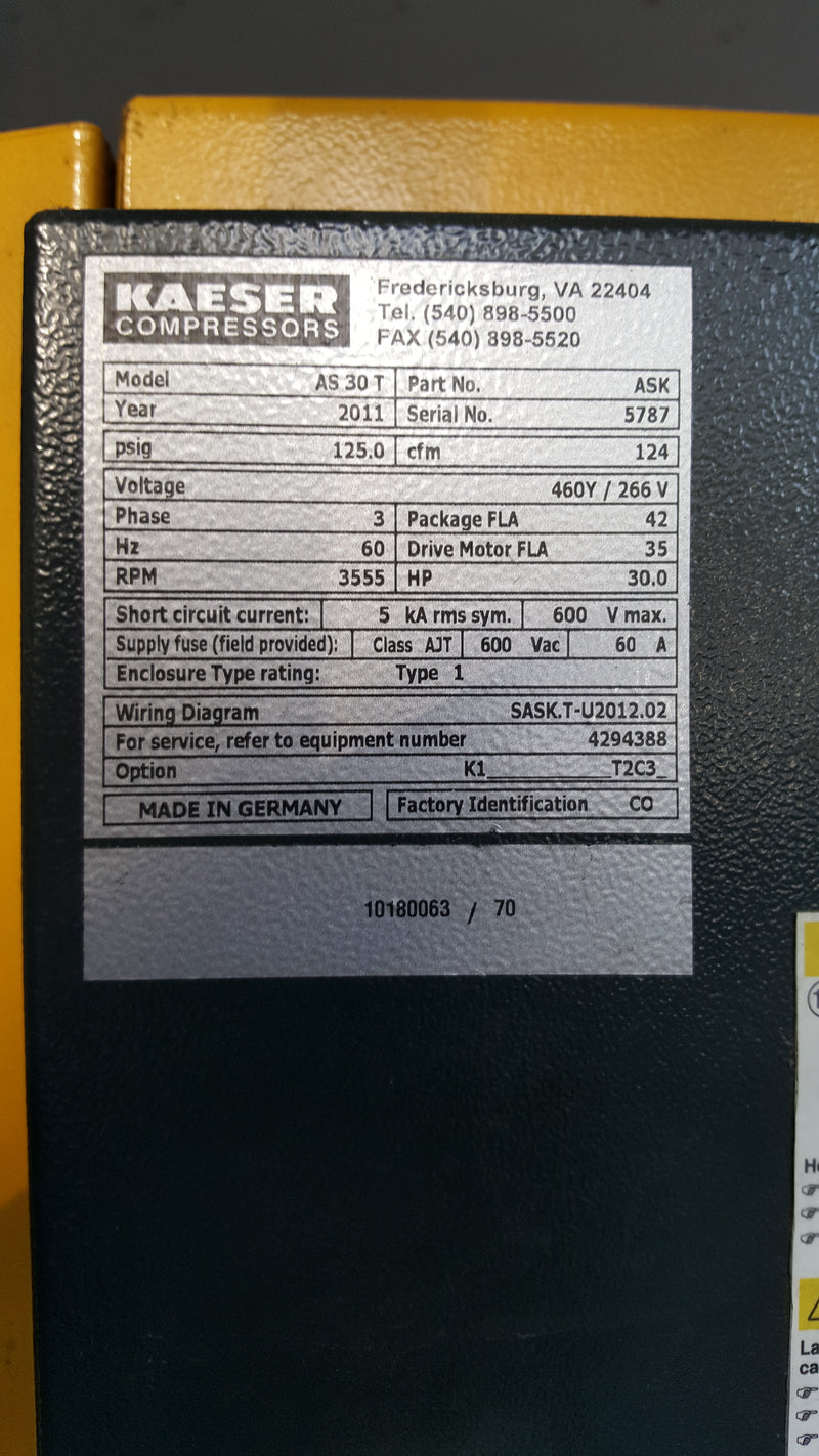 Kaeser Air Compressor