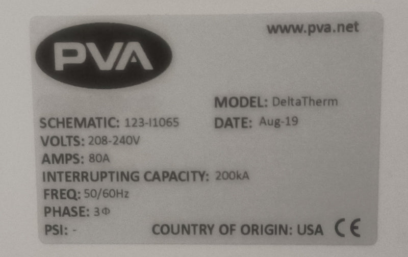 PVA DeltaTherm Oven