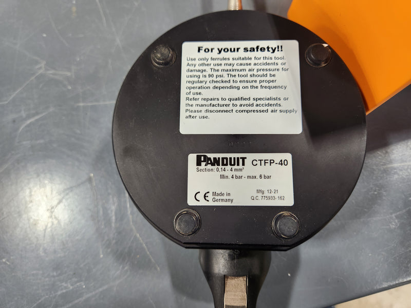 Panduit CTFP 40 Crimp Tool