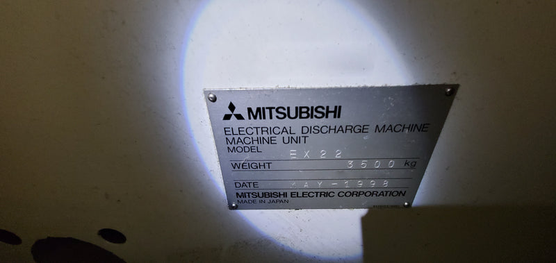 Mitsubishi EX 22 Sinker EDM (Electrical Discharge Machine)