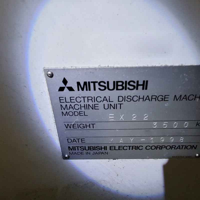 Mitsubishi EX 22 Sinker EDM (Electrical Discharge Machine)
