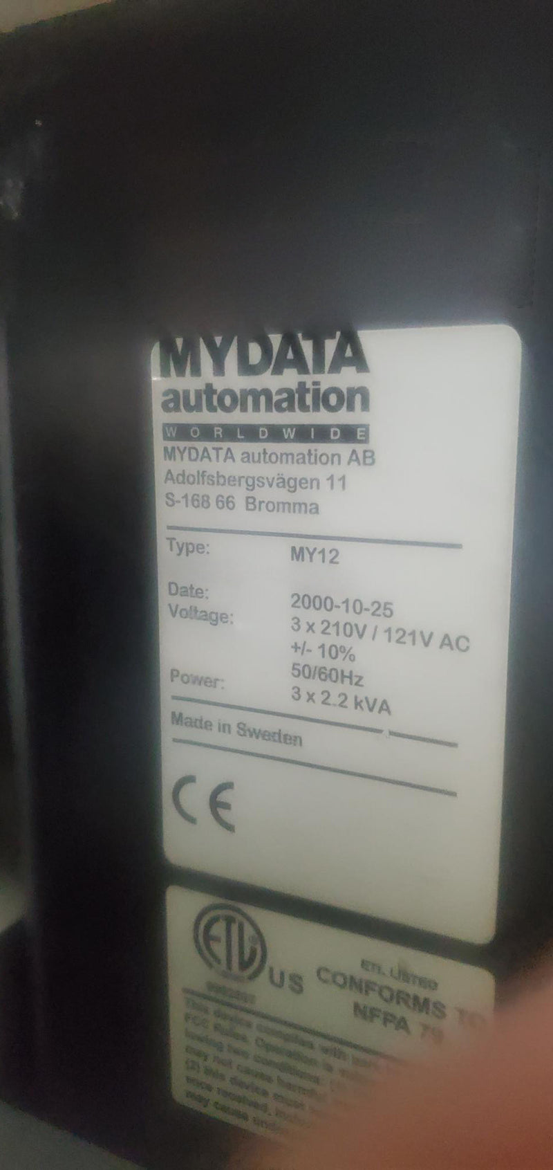 MyData MY 12 Pick and Place