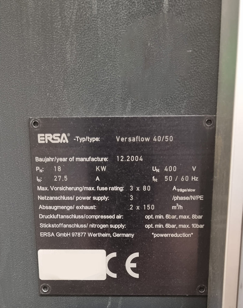 ERSA Versaflow 40 / 50 Selective Soldering Machine