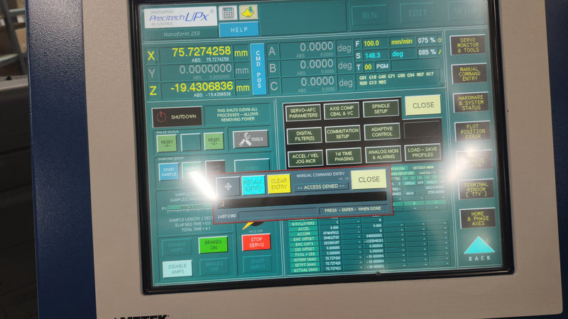 Precitech Nanoform 250 Ultra Ultrapath Machine