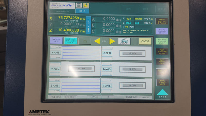 Precitech Nanoform 250 Ultra Ultrapath Machine