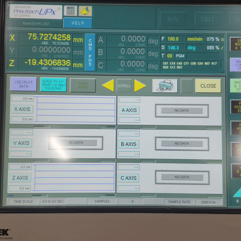 Precitech Nanoform 250 Ultra Ultrapath Machine