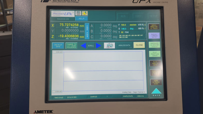 Precitech Nanoform 250 Ultra Ultrapath Machine