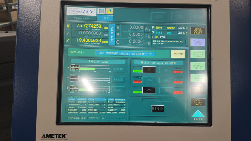 Precitech Nanoform 250 Ultra Ultrapath Machine