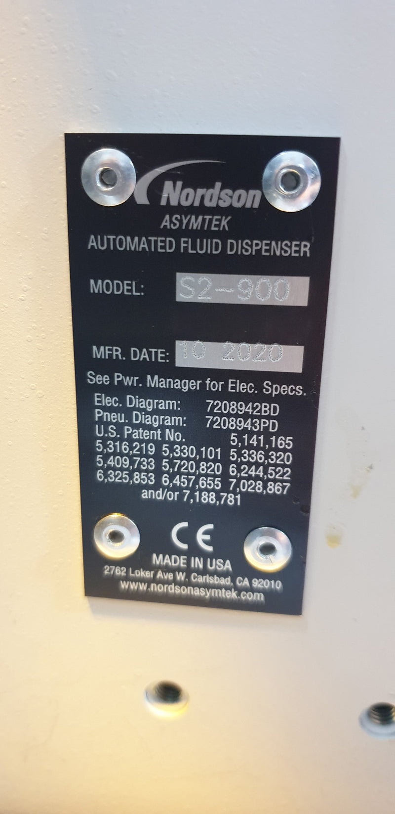 Nordson S 2 900 UV Glue Dispenser