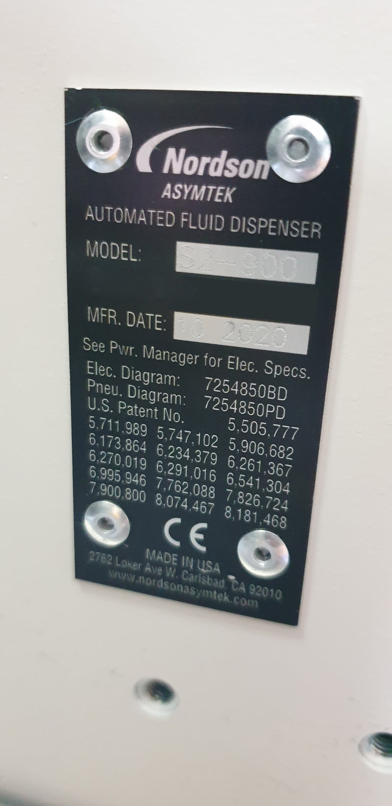 Nordson S 2 900 UV Glue Dispenser