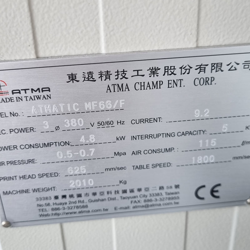 ATMA Atmatic MF 66 F Screen Printer