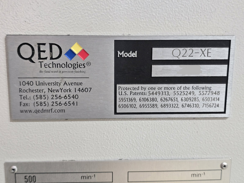 QED Technologies Q 22 XE MRF (Magnetorheological Finishing)