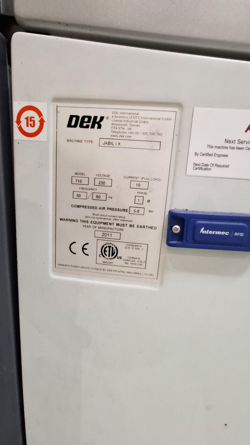 Dek JABIL iX Screen Printer
