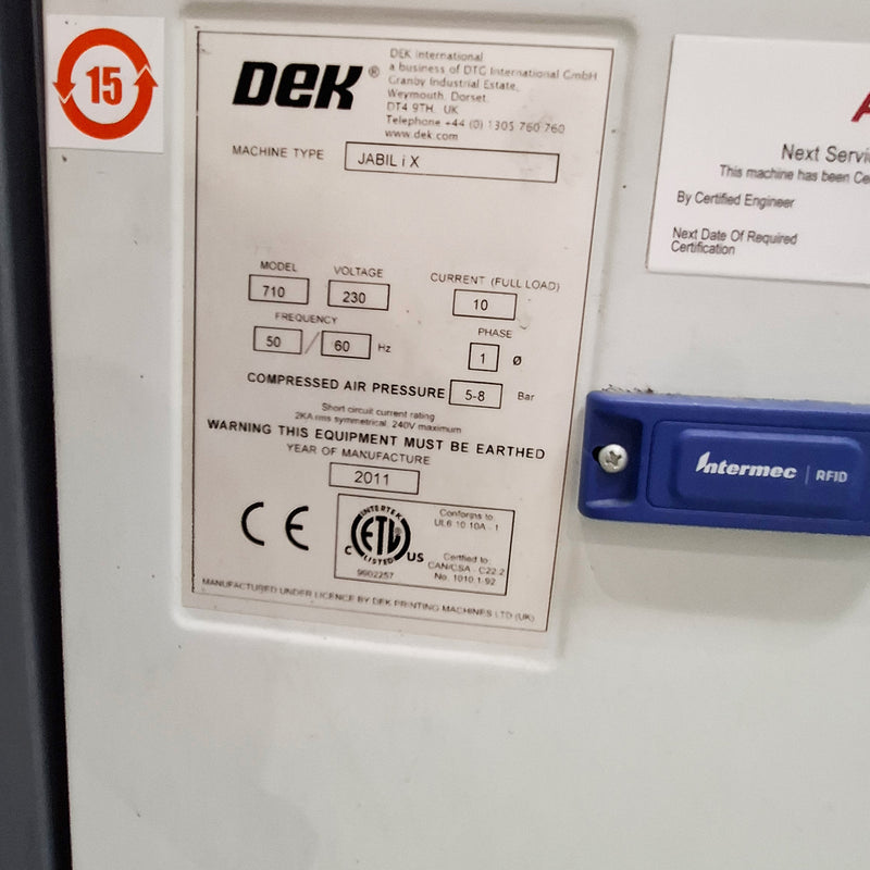Dek JABIL iX Screen Printer