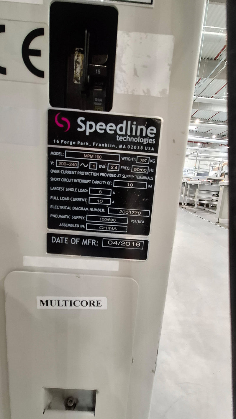 Speedline MPM 100 Screen Printer