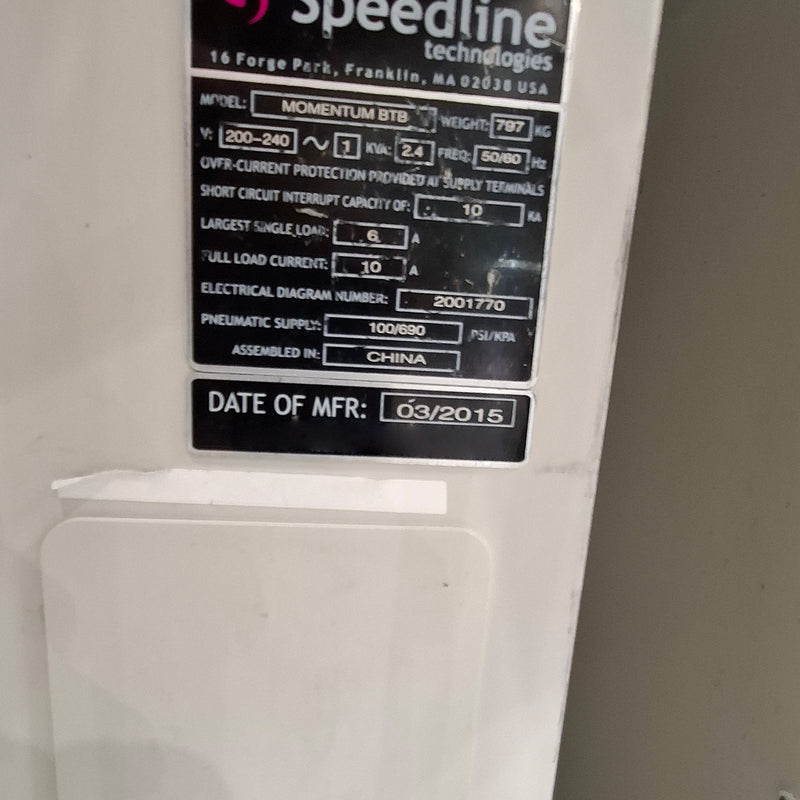 Speedline MPM 100 Screen Printer