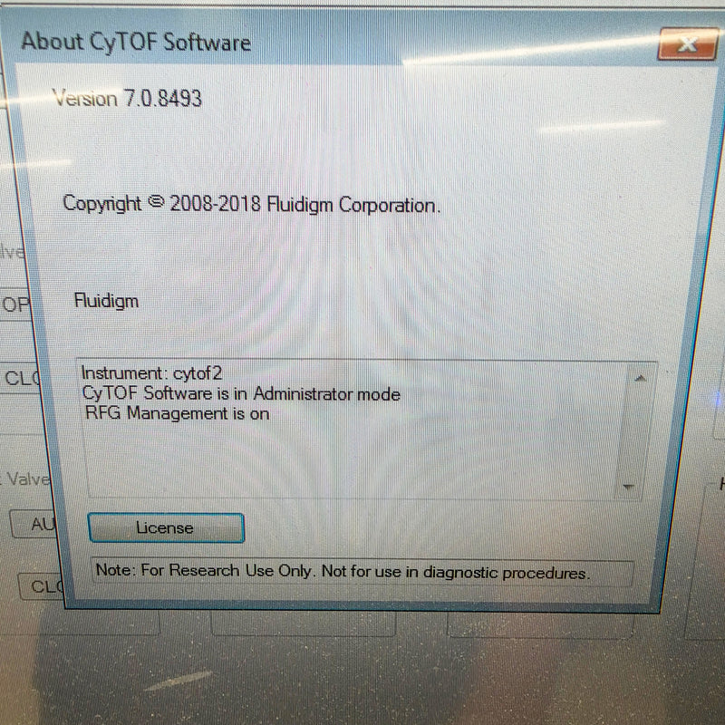 Fluidigm Helios CyTOF 2 Mass Cytometer