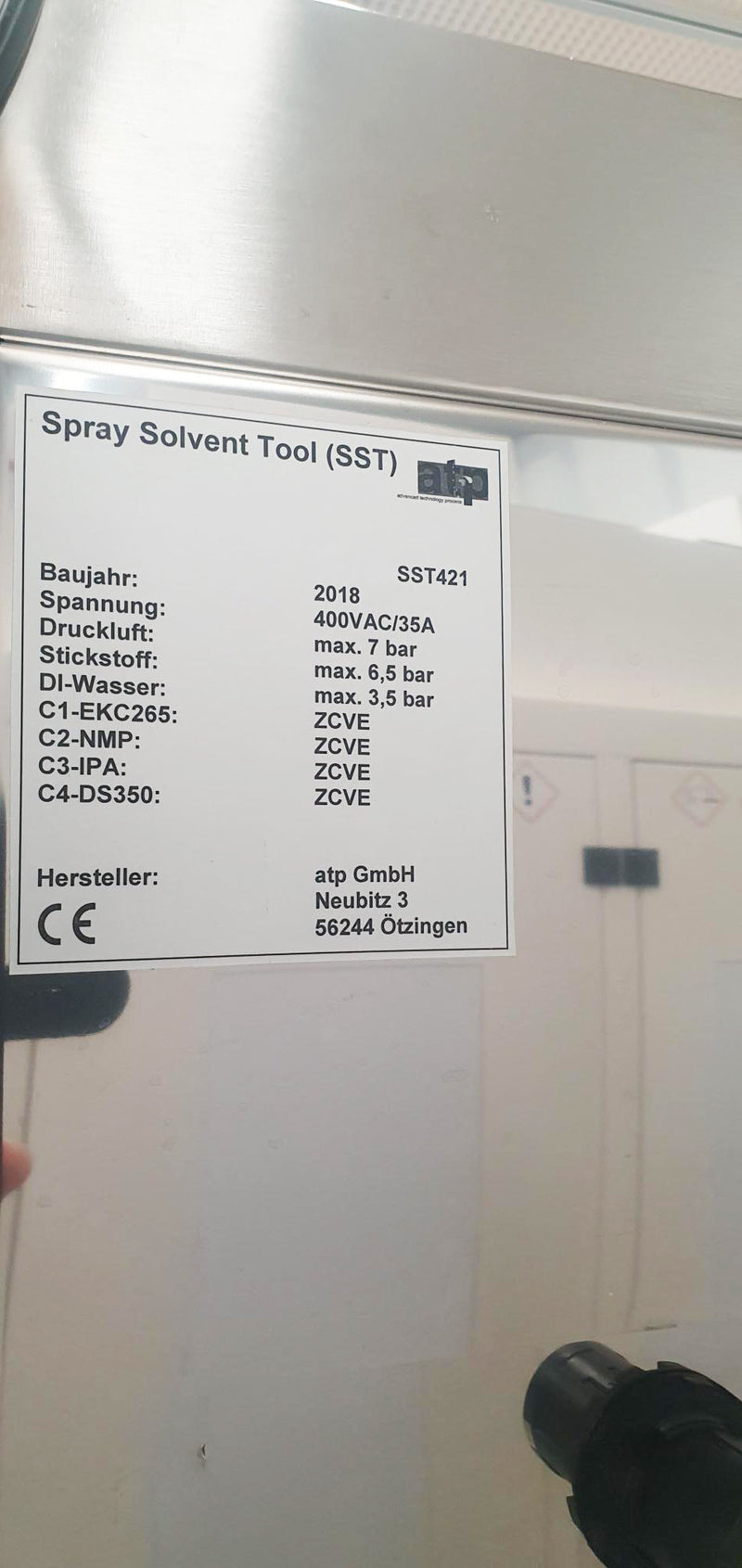 Semitool SST 421 Spray Solvent Tool (SST)