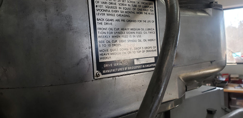 Bridgeport Grinder