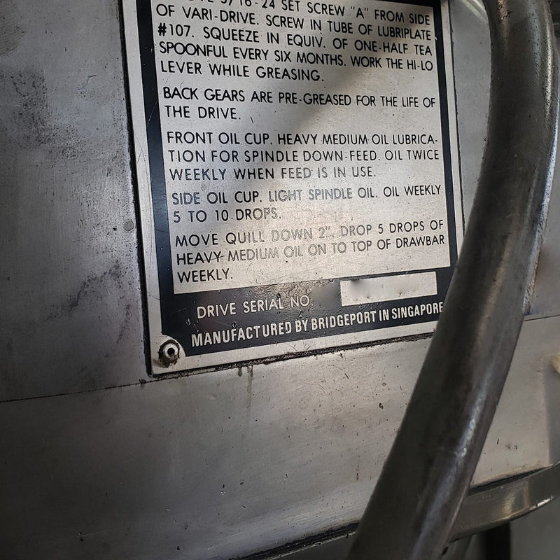 Bridgeport Grinder
