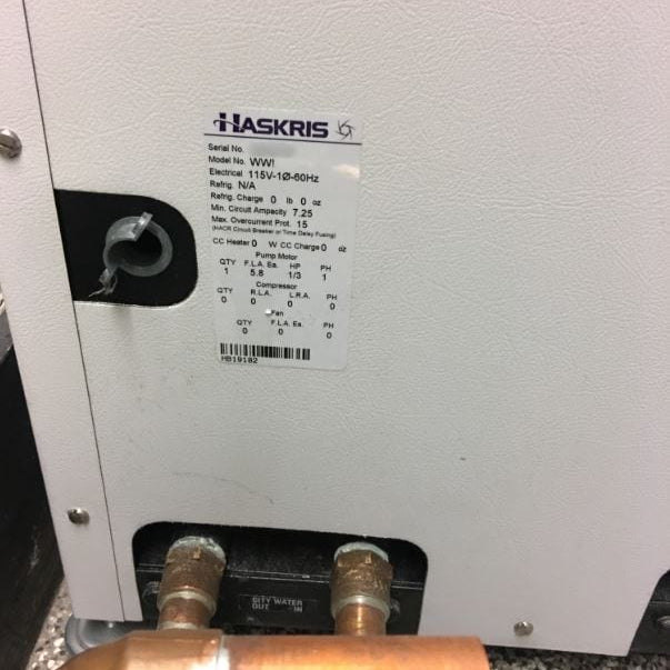 Haskris WW 1 Fluid to Fluid Heat Exchanger