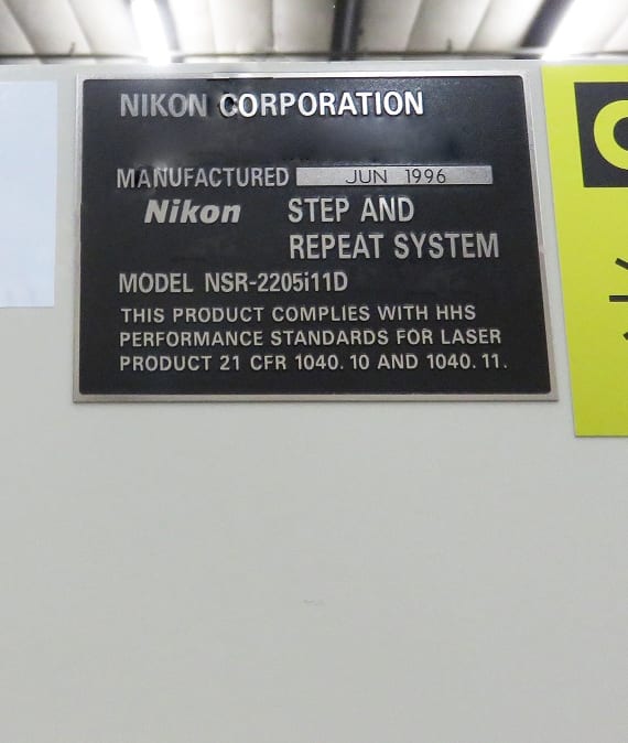 Nikon NSR 2205 i 11 D i-Line Stepper