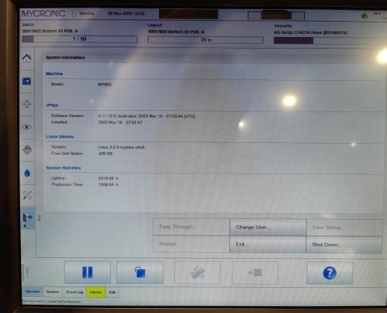 Mycronic / Mydata MY 600 JX Printer