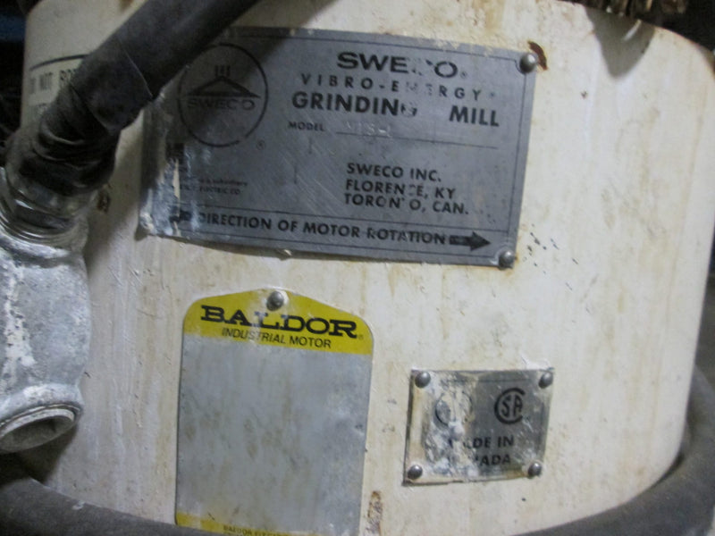 Sweco M 18 L Grinding De-Burring Shaker