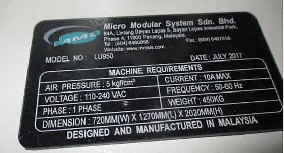Micro Modular System LU 950 Loader