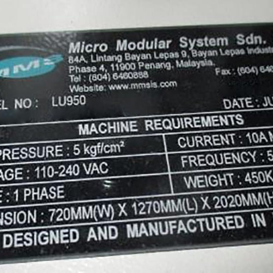 Micro Modular System LU 950 Loader
