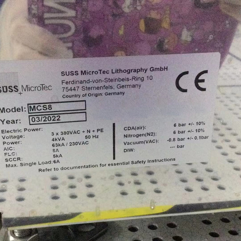 SUSS MCS 8 Manual Coating System