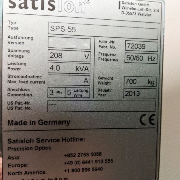 Satisloh SPS 55 Polisher