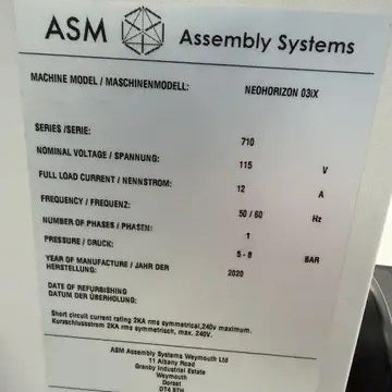 Dek NeoHorizon 03 ix Screen Printer