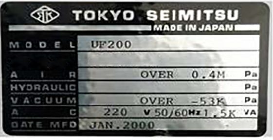 Accretech / TSK UF 200 Automatic Wafer Prober