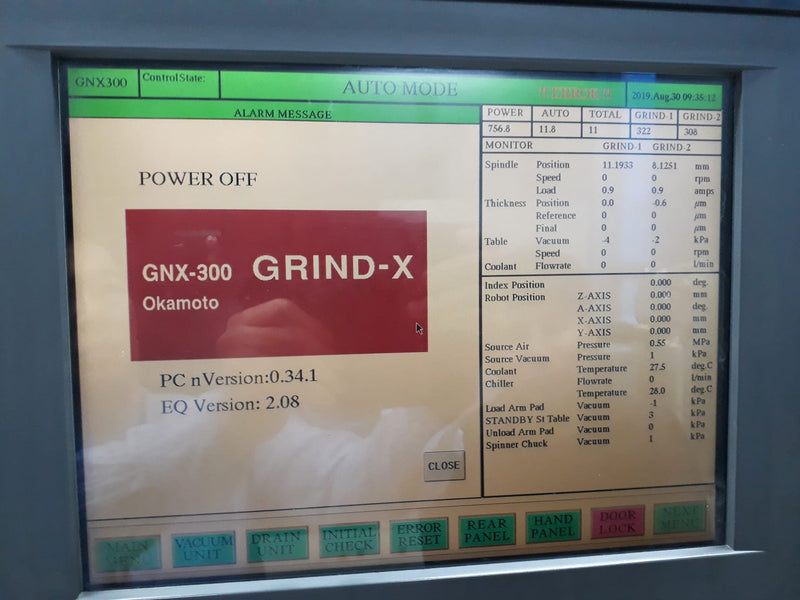 Okamoto GNX 300 Wafer Back Grinder