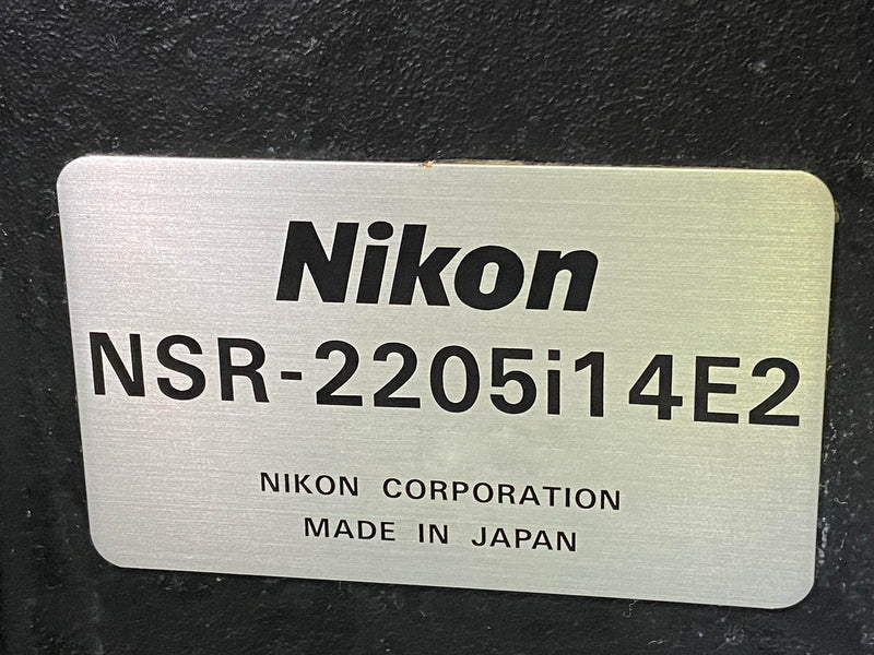 Nikon NSR 2205 i 14 E 2 i-Line Stepper