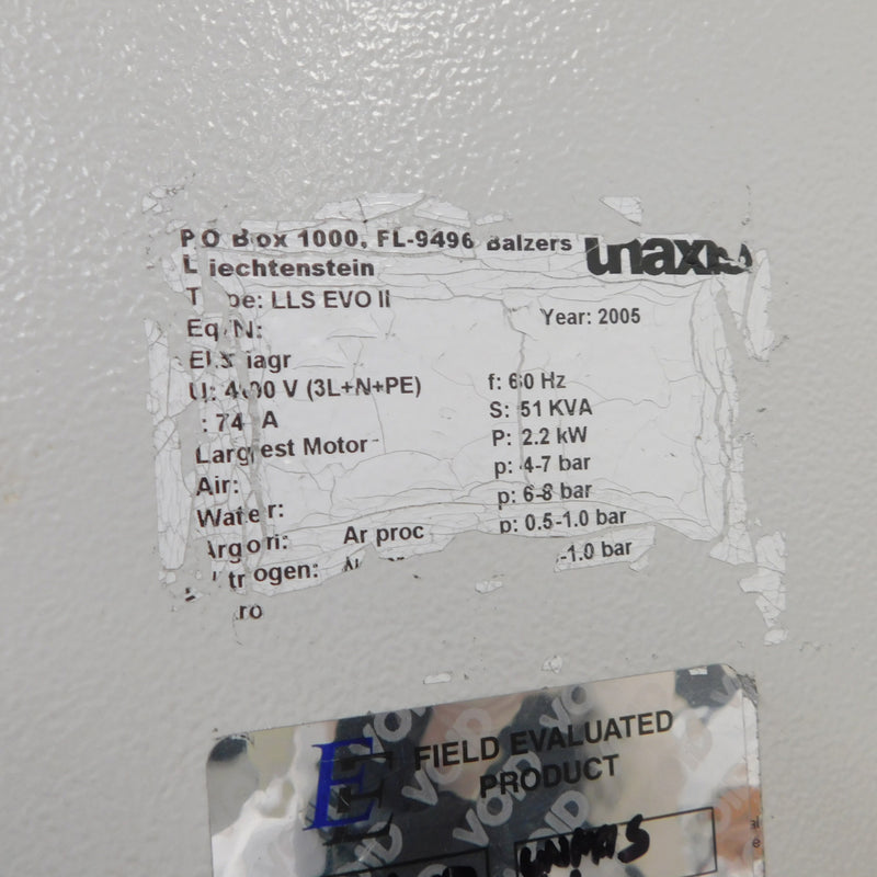 Evatec / Oerlikon Balzers LLS EVO II