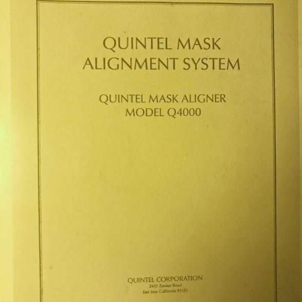 Quintel Q 4000 Mask Aligner