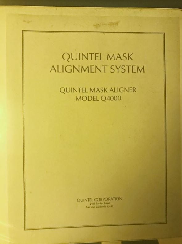 Quintel Q 4000 Mask Aligner