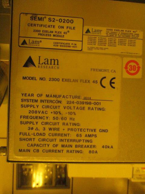 Lam 2300 Exelan Flex 45 Dielectric Etcher