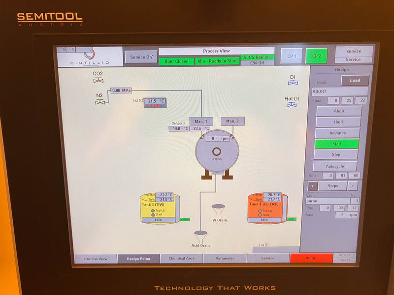 Semitool Cintillio SAT (Spray Acid Tool)