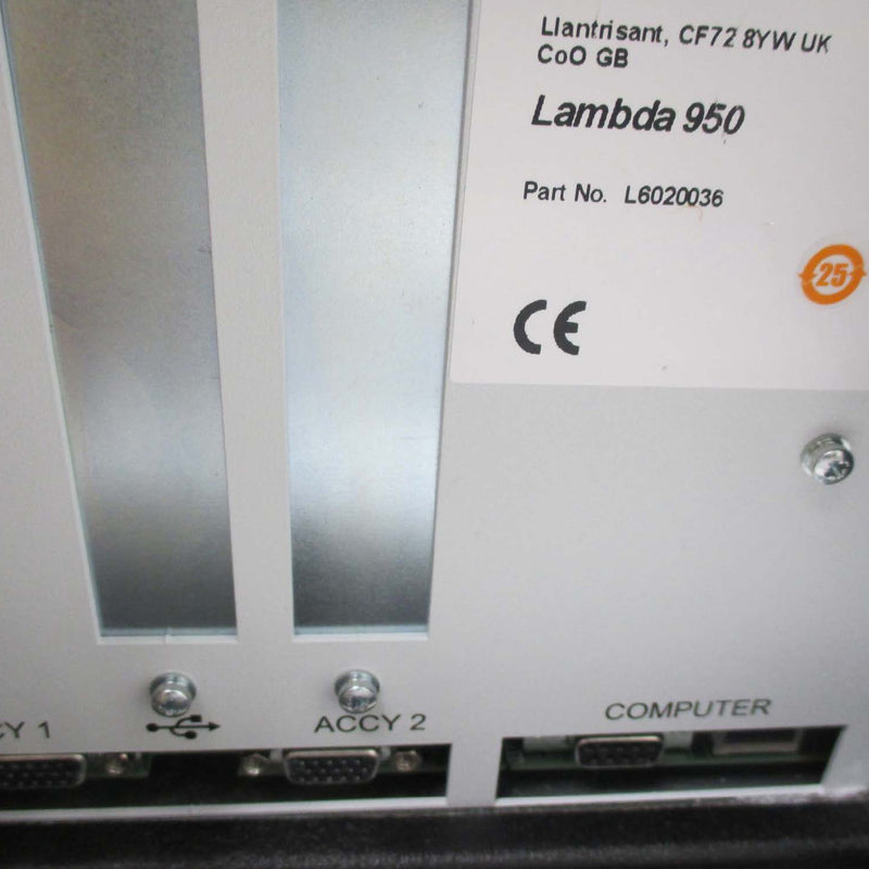 Perkin Elmer Lambda 950 UV-VIS-NIR Spectrophotometer (Ultra Violet Visible Near Infrared)