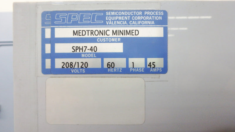 Spec SPH 7 40 CVD (Chemical Vapor Deposition)