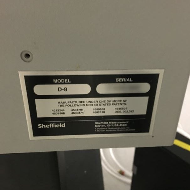 Sheffield D-8 CMM (Coordinate Measuring Machine)