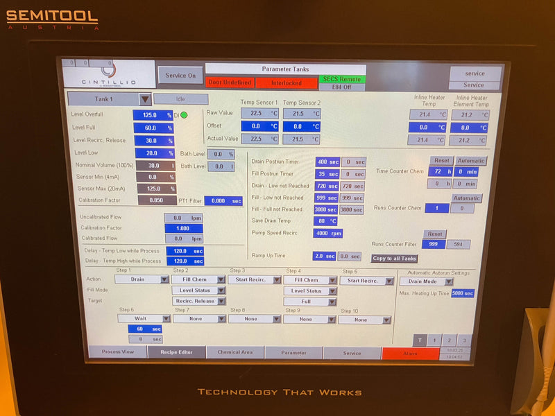 Semitool Cintillio SAT (Spray Acid Tool)