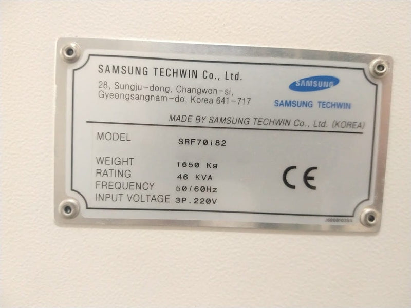 Samsung SRF 70 i 82 Reflow Oven