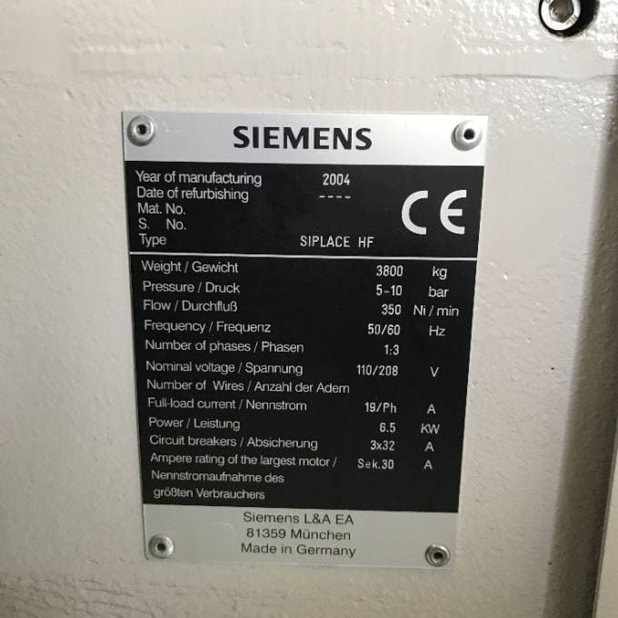 Siemens Siplace HF